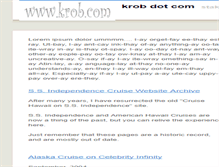 Tablet Screenshot of krob.com